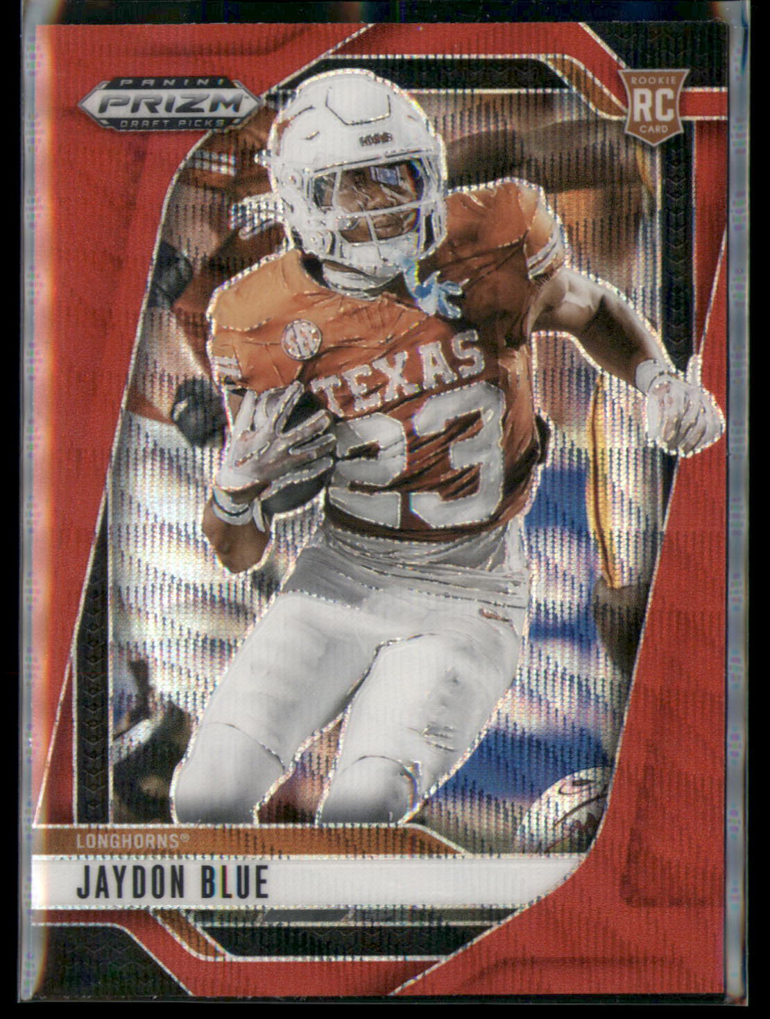 2025 Panini Prizm Draft Picks #127 Jaydon Blue Prizms Ruby Wave