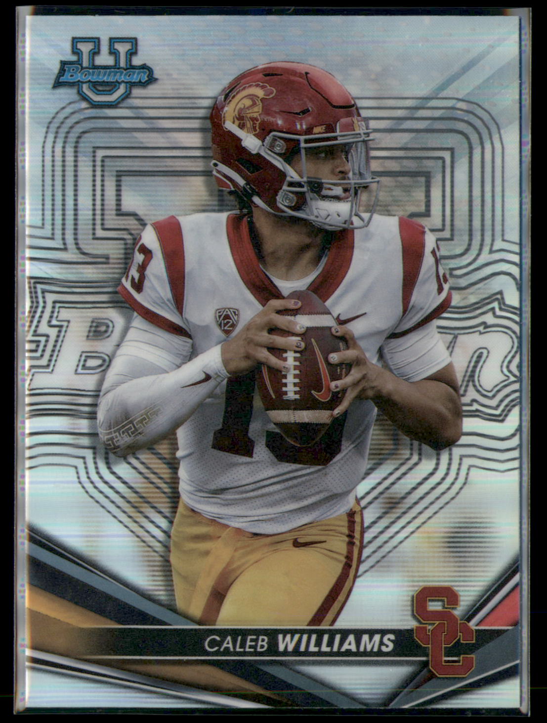 2022-23 Bowman's Best University #1 Caleb Williams Refractor
