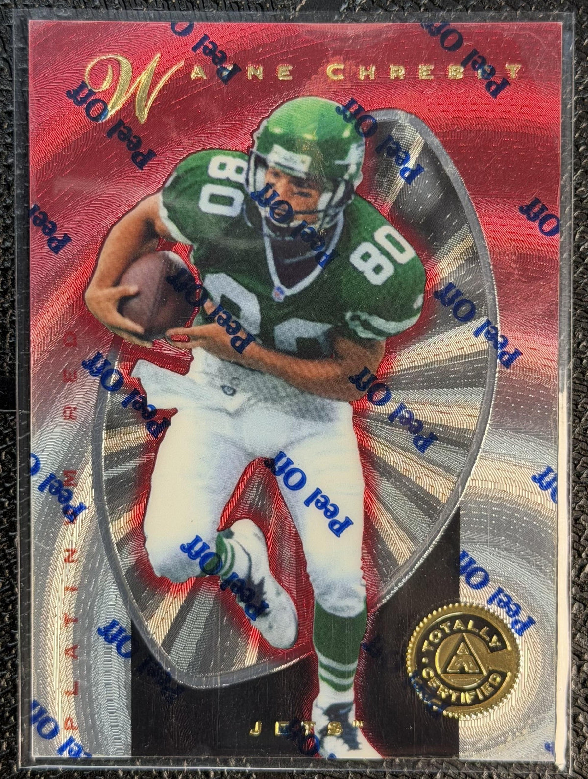 1997 Pinnacle Totally Certified #84 Wayne Chrebet #/4999