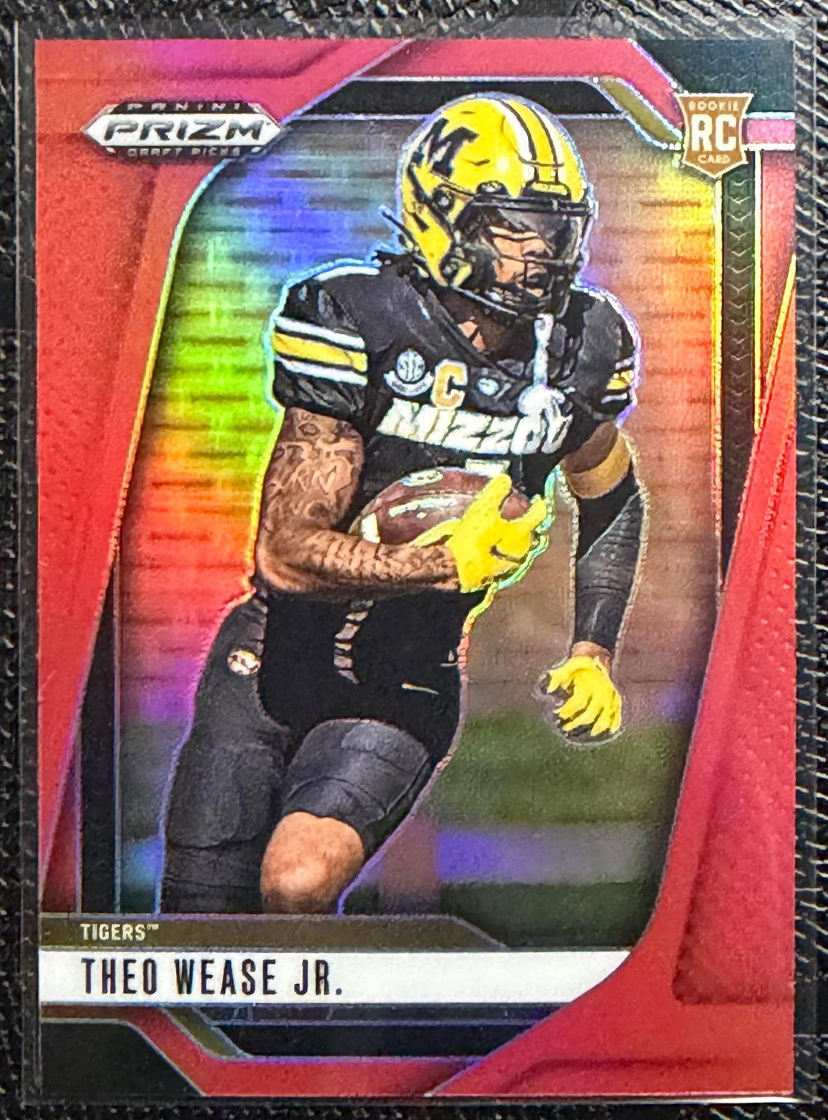 2025 Panini Prizm Draft Picks #72 Theo Wease Jr. Prizms Red #/399