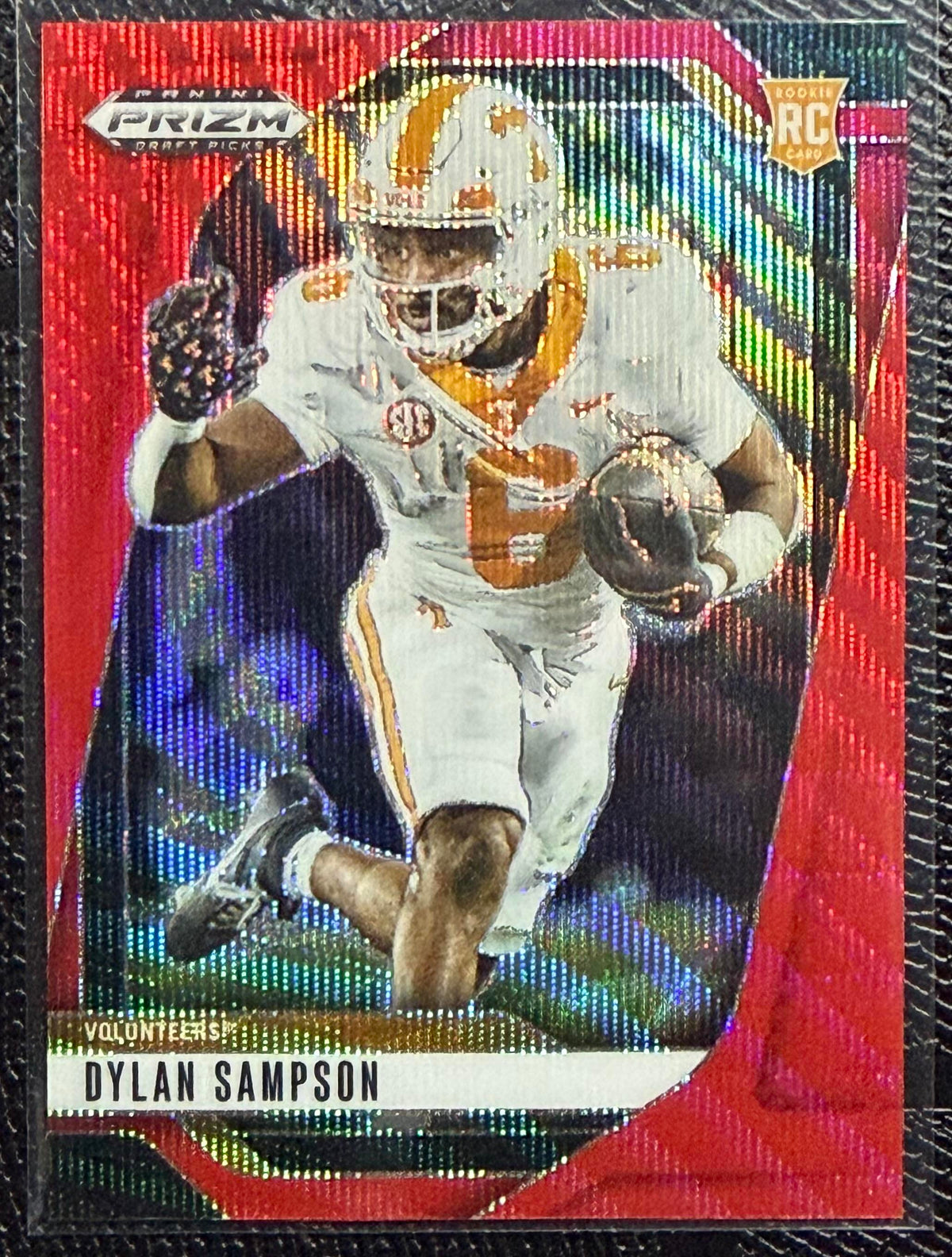 2025 Panini Prizm Draft Picks #122 Dylan Sampson Prizms Ruby Wave
