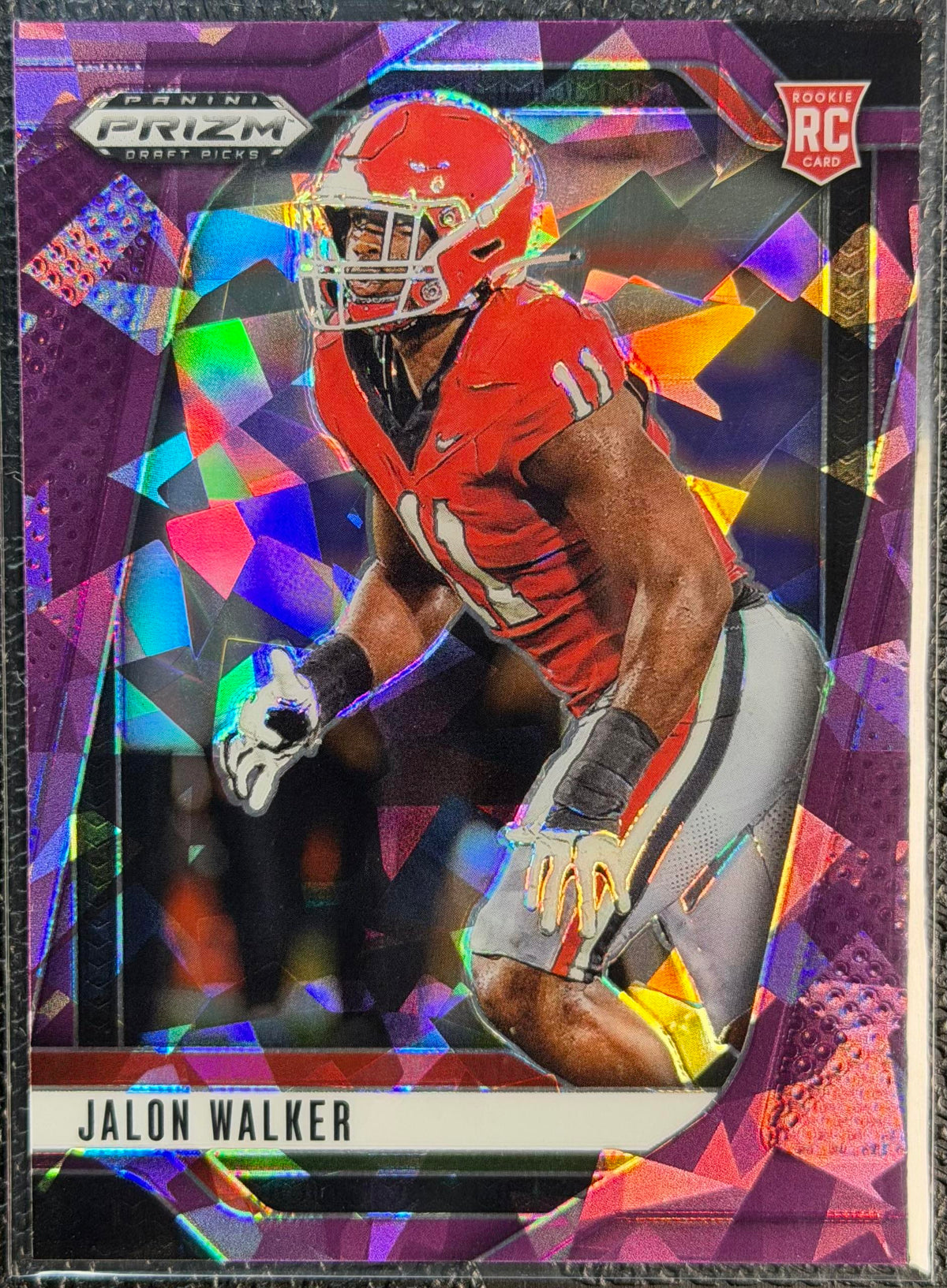 2025 Panini Prizm Draft Picks #30 Jalon Walker Prizms Purple Ice #/199
