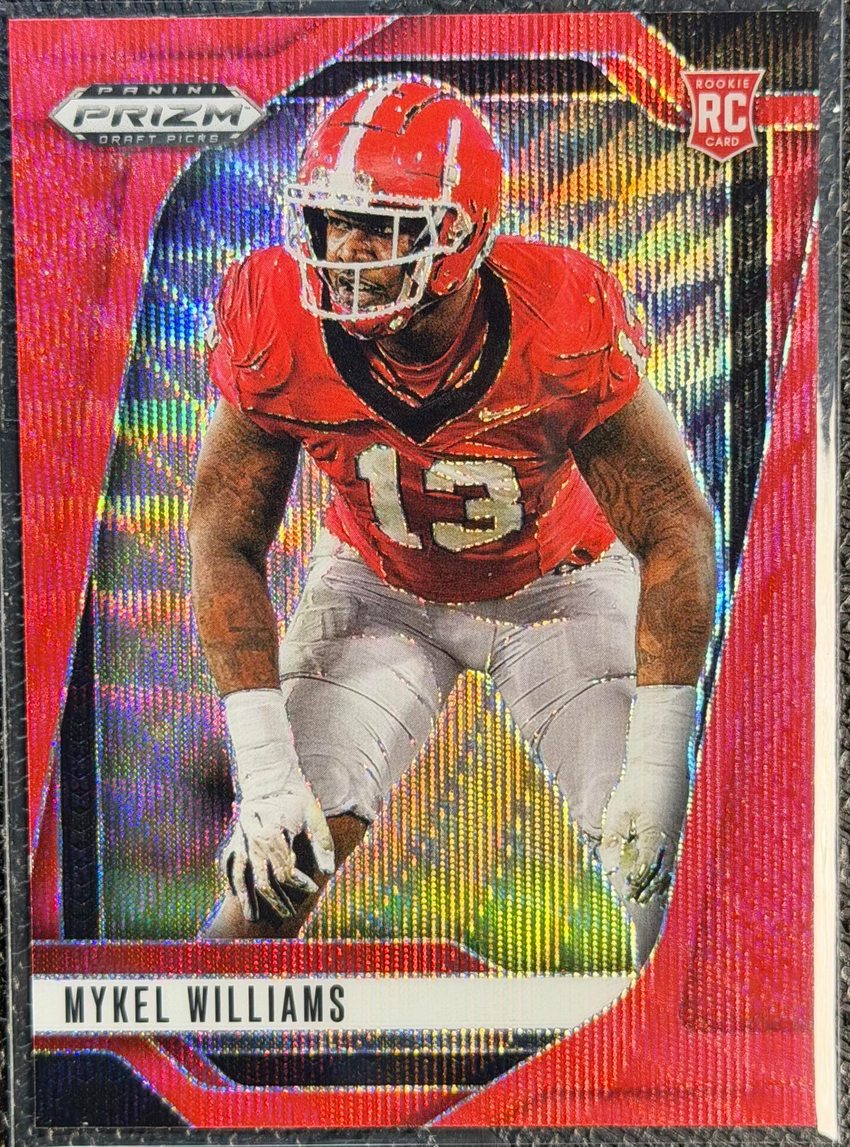 2025 Panini Prizm Draft Picks #31 Mykel Williams Prizms Ruby Wave