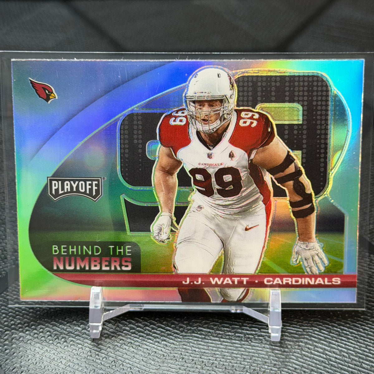 2021 Panini Playoff #BTN-JWT J.J. Watt Behind the Numbers Silver