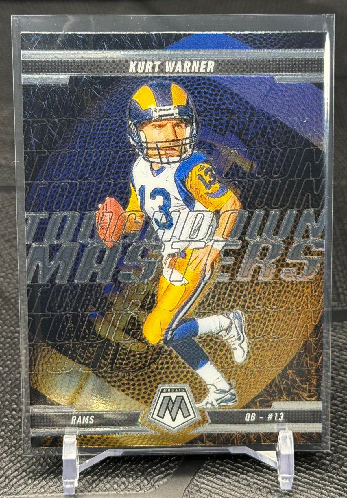 2025 Panini Mosaic #19 Kurt Warner Touchdown Masters