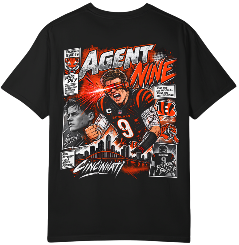 Joe Burrow Agent Nine Tee