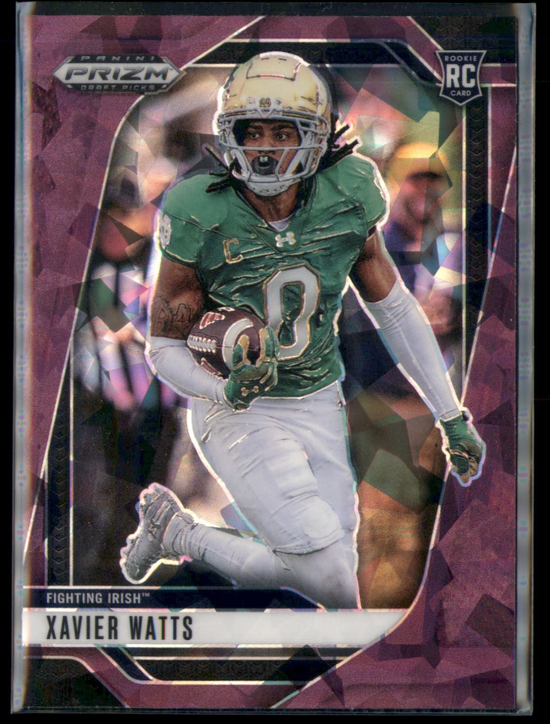 2025 Panini Prizm Draft Picks #77 Xavier Watts Prizms Purple Ice #/199