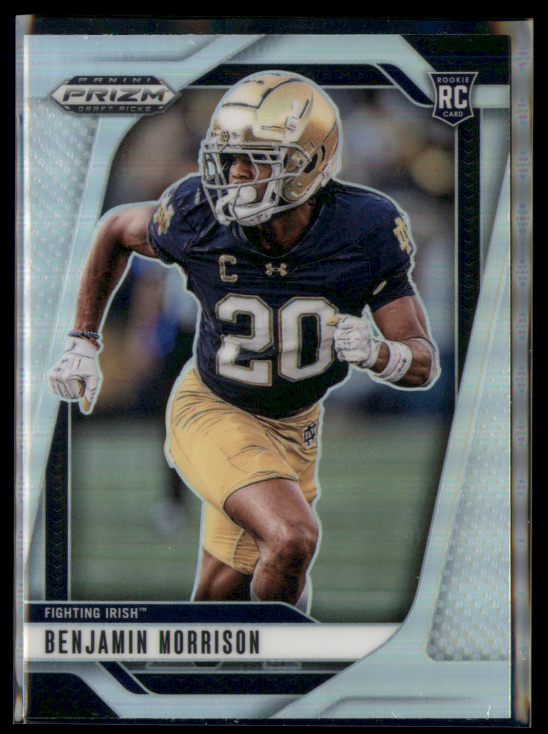 Benjamin Morrison 2025 Panini Draft Picks #75 Rookie Silver Refractor RC