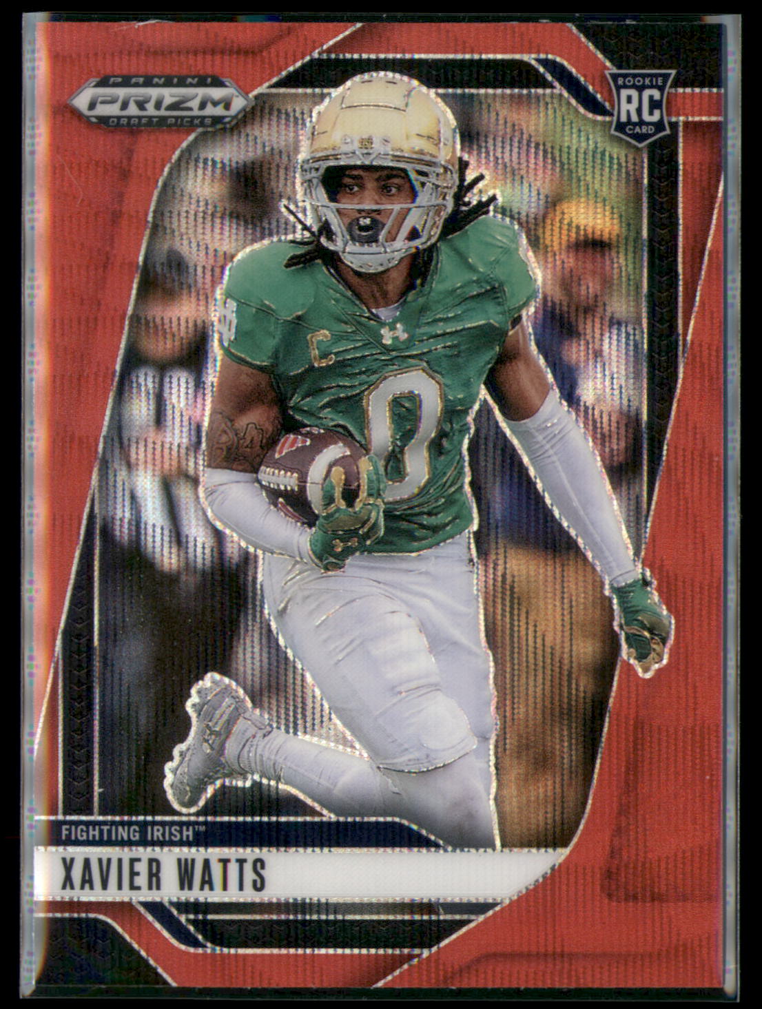2025 Panini Prizm Draft Picks #77 Xavier Watts Prizms Ruby Wave