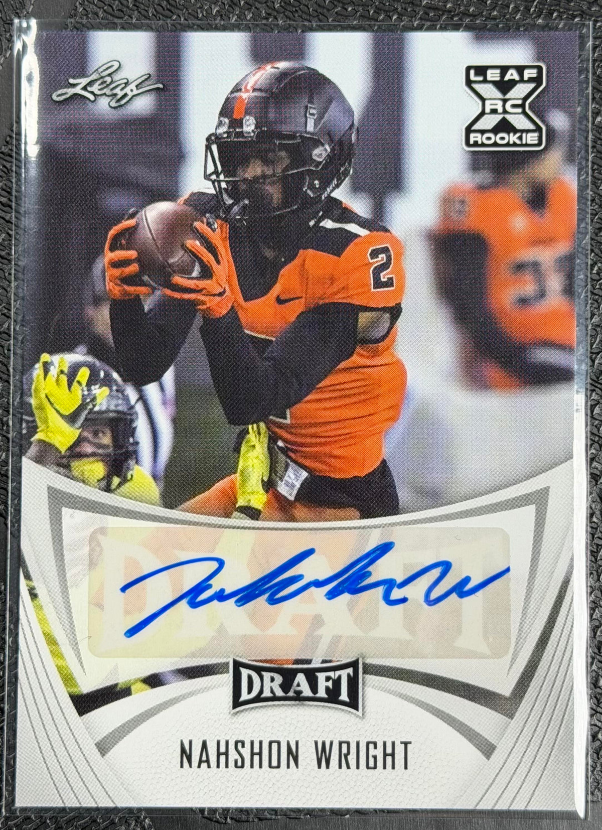 2021 Leaf Draft #BA-NW1 Nahshon Wright Autographs Bears