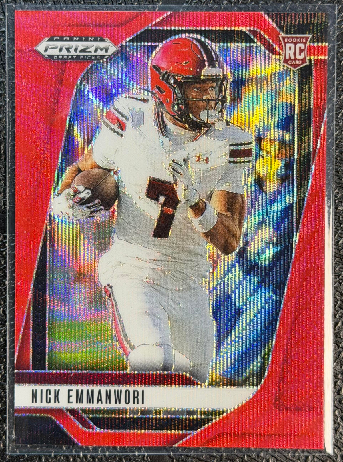 2025 Panini Prizm Draft Picks #114 Nick Emmanwori Prizms Ruby Wave