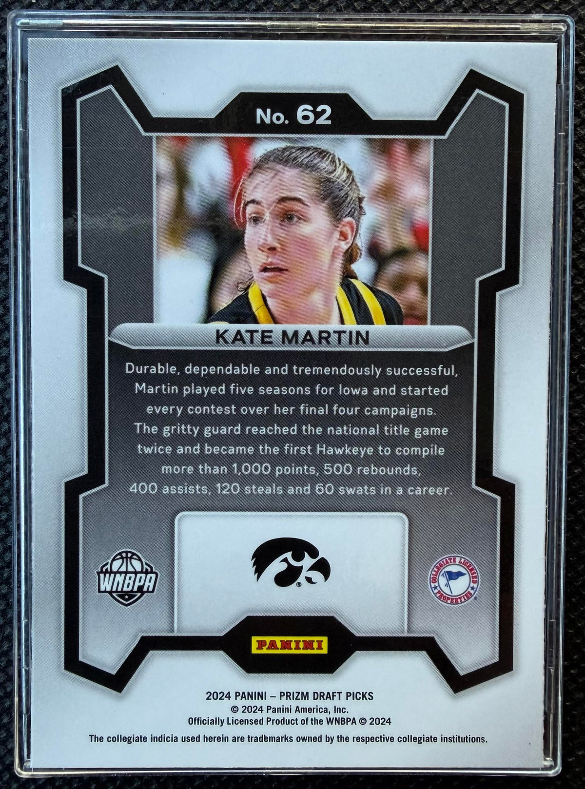 2024 Panini Prizm Draft Picks #62 Kate Martin Prizms Silver