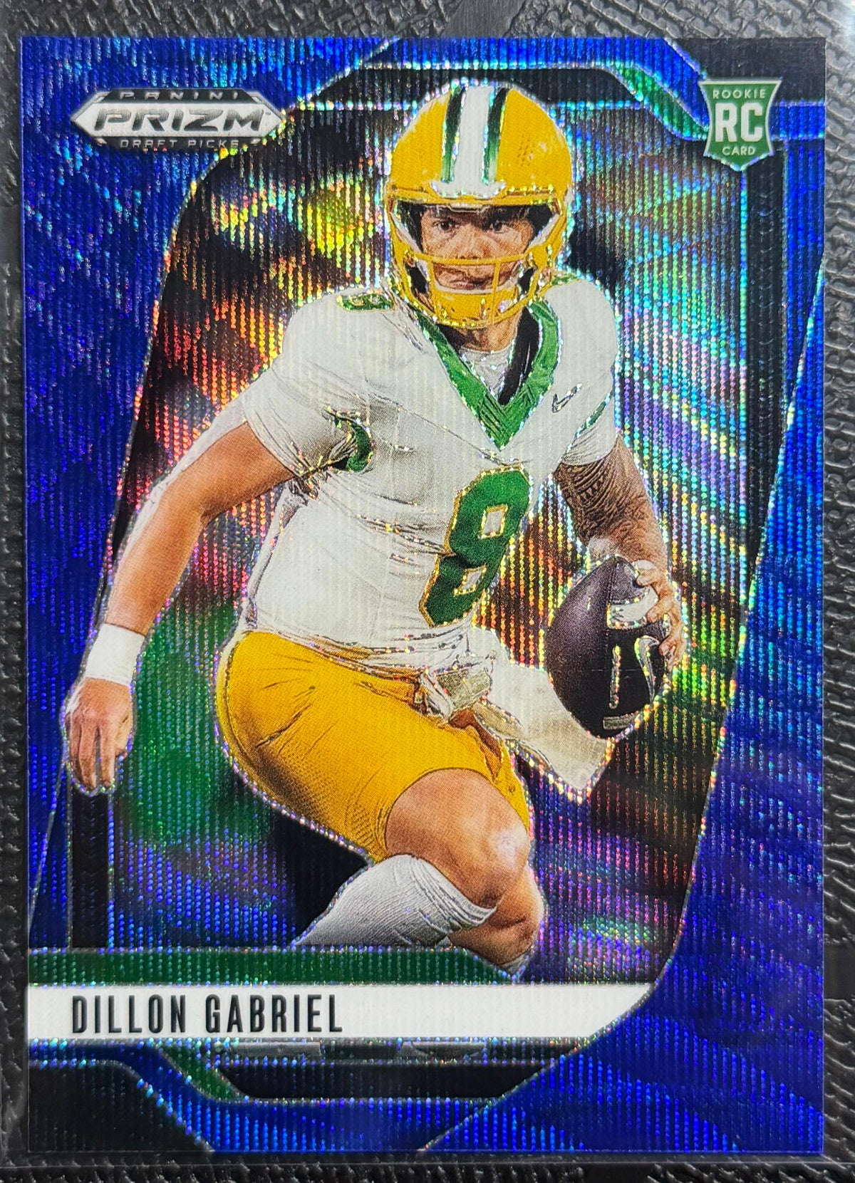 2025 Panini Prizm Draft Picks #97 Dillon Gabriel Prizms Blue Wave #/299