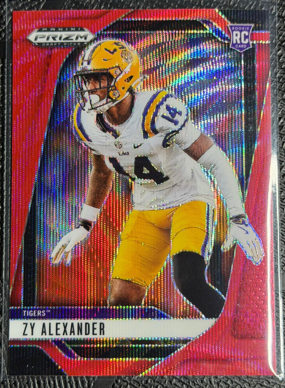 2025 Panini Prizm Draft Picks #51 Zy Alexander Prizms Ruby Wave