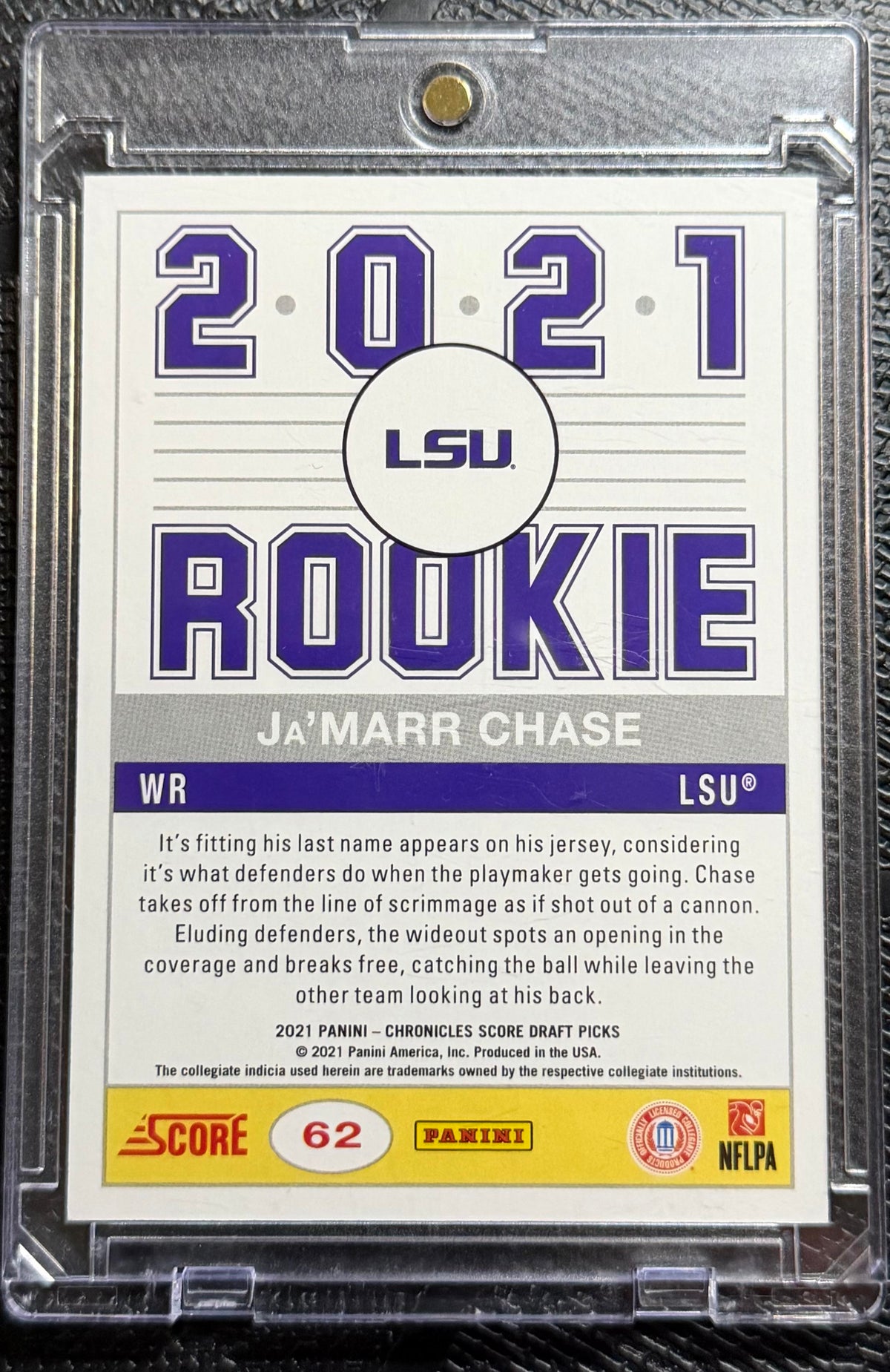 2021 Panini Chronicles Draft Picks #62 Ja'Marr Chase #/149