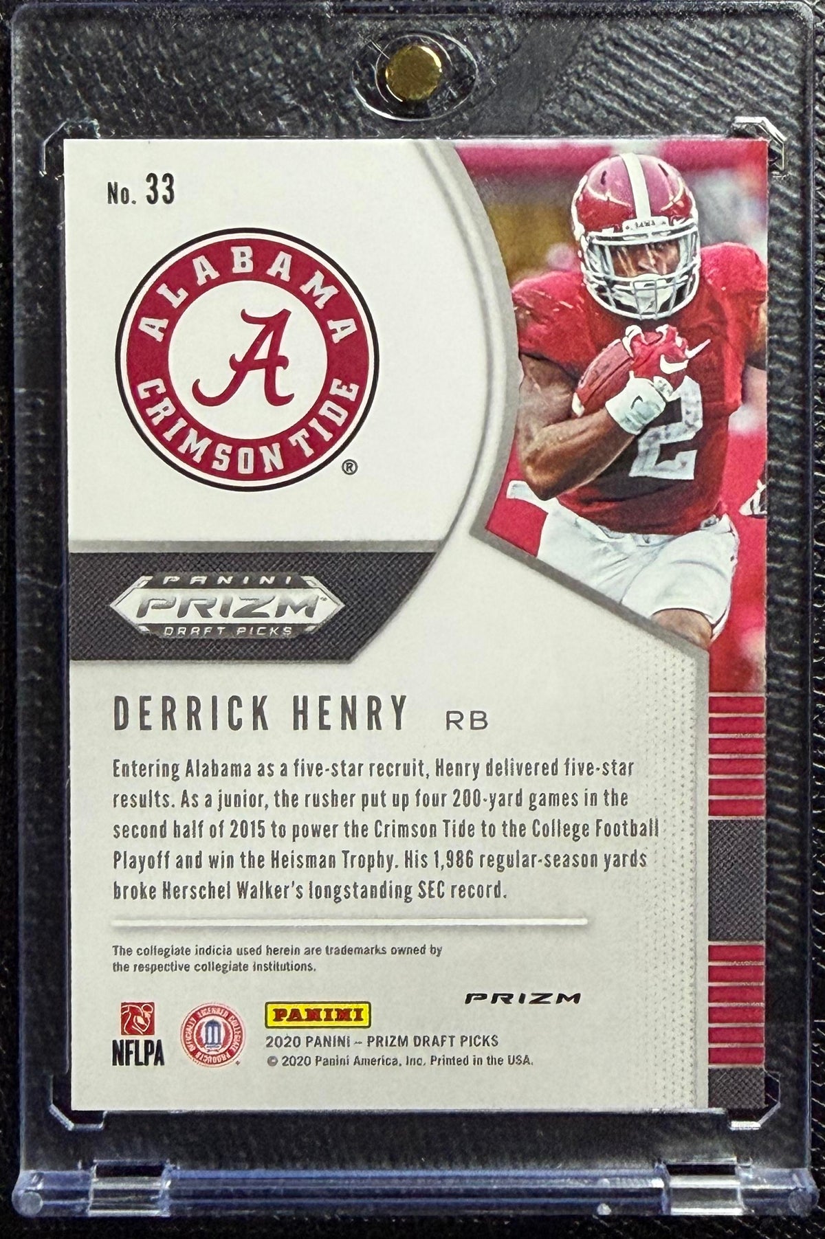 2020 Panini Prizm Draft Picks #33 Derrick Henry Prizms Red