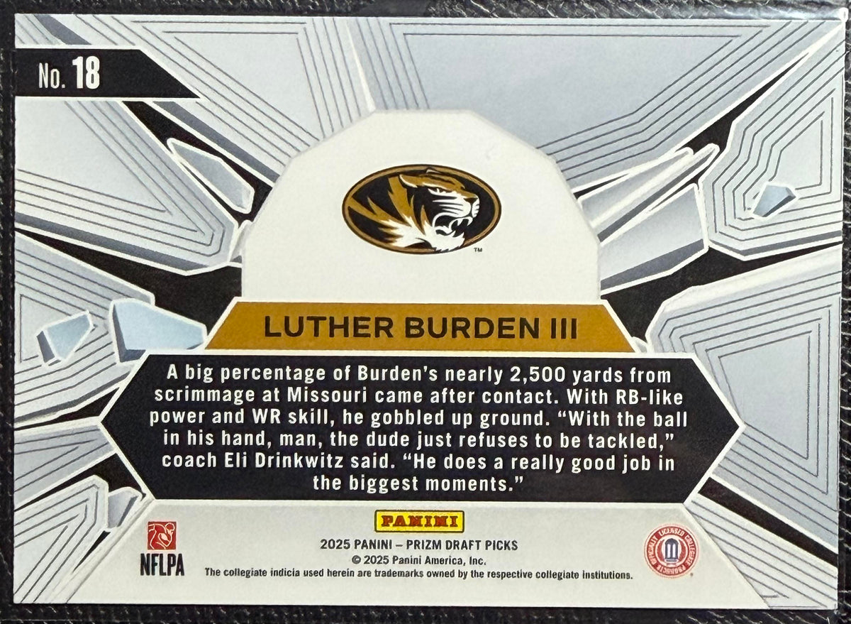 2025 Panini Prizm Draft Picks #18 Luther Burden III Prizm Break