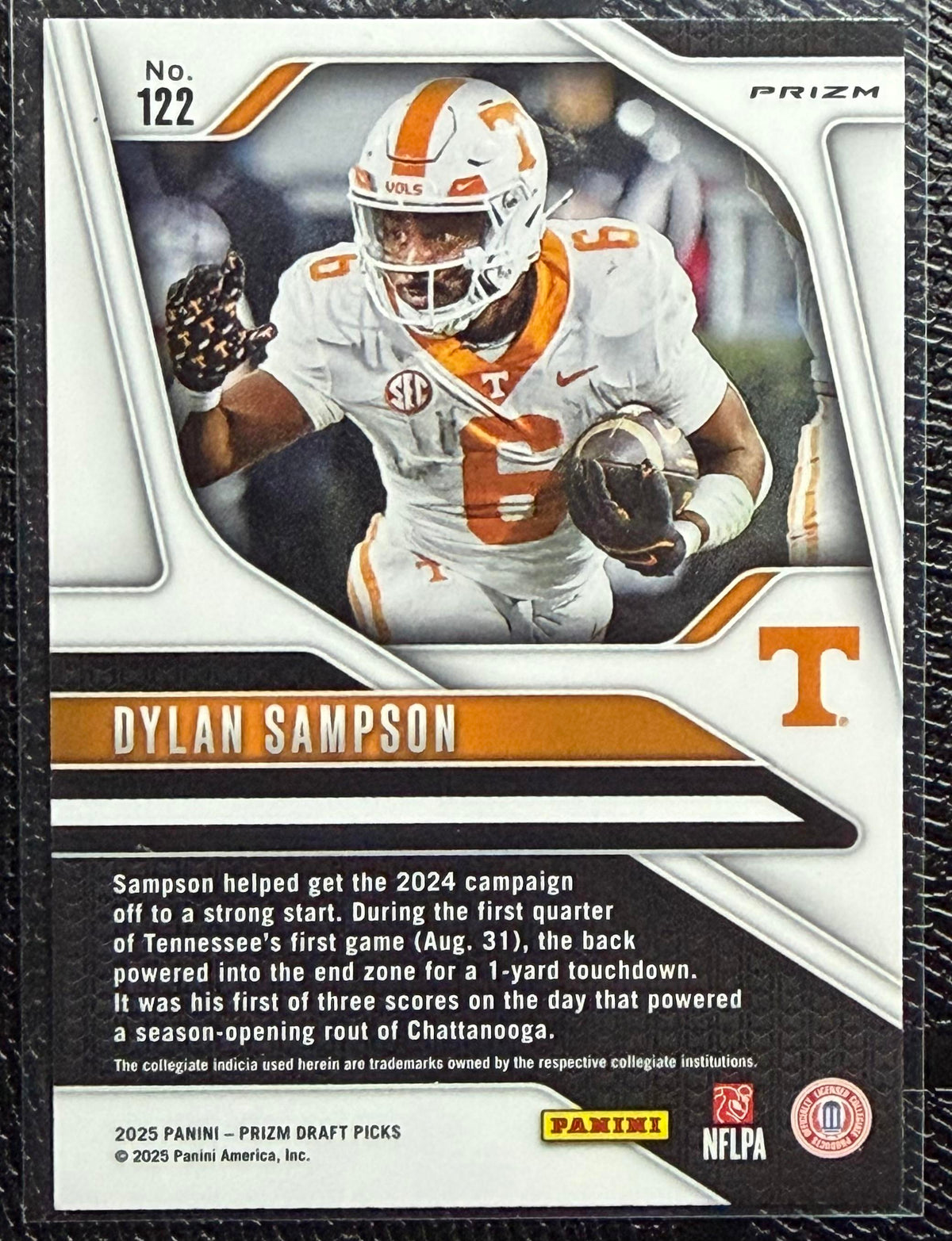 2025 Panini Prizm Draft Picks #122 Dylan Sampson Prizms Ruby Wave