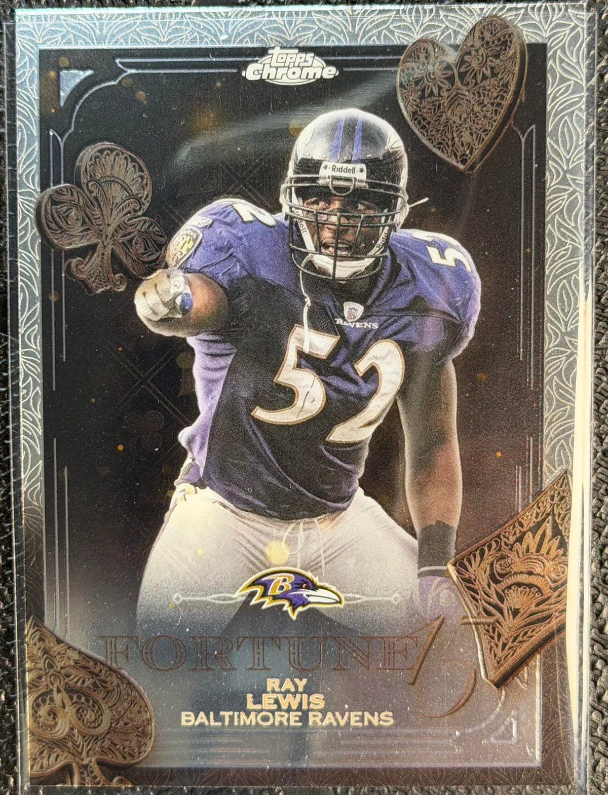 2025 Topps Chrome #F15-31 Ray Lewis Fortune 15-Fractor