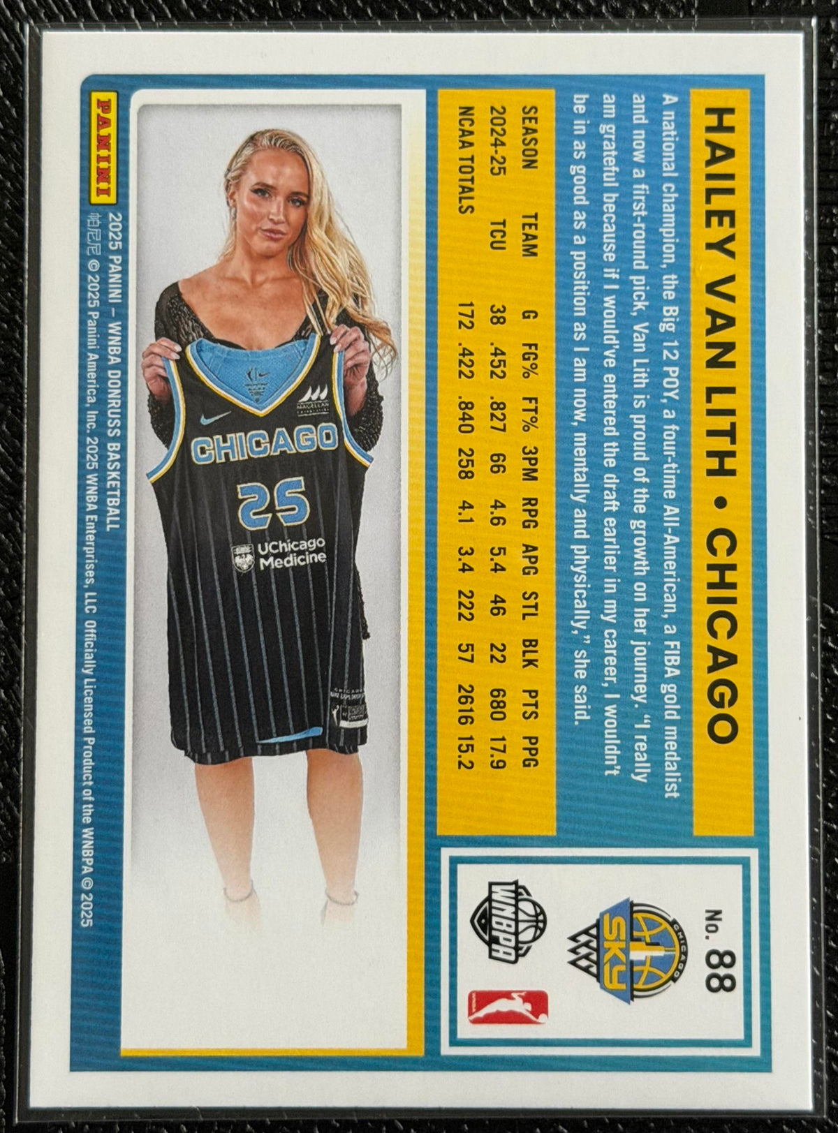 2025 Donruss WNBA #88 Hailey Van Lith