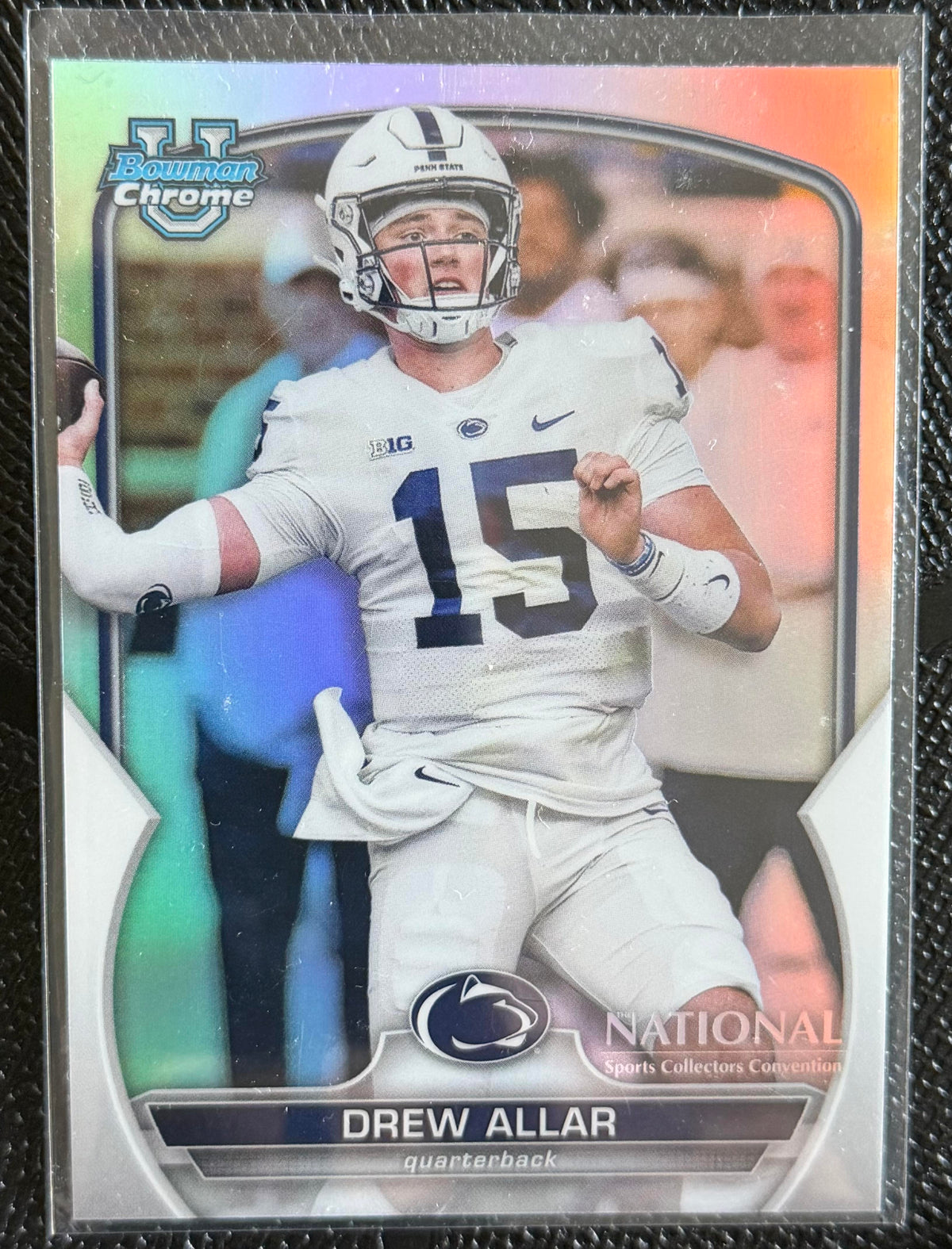 2022 Bowman University Chrome #59 Drew Allar Refractor