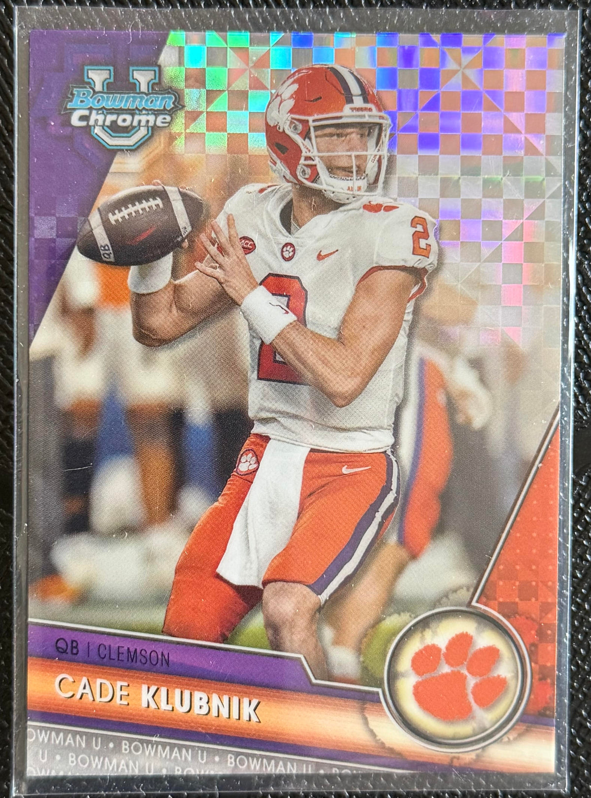 2023 Bowman University Chrome #33 Cade Klubnik Refractor