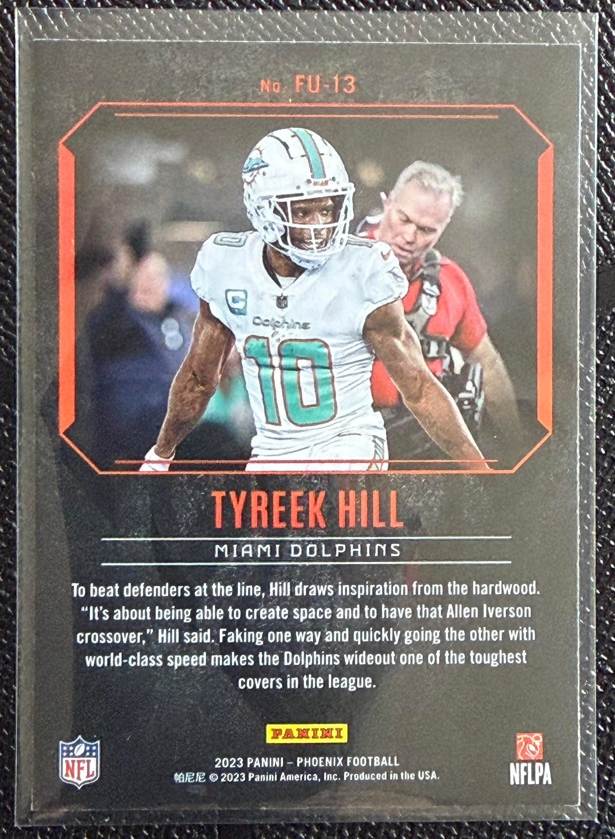 2023 Panini Phoenix #FU-13 Tyreek Hill Fired Up Silver