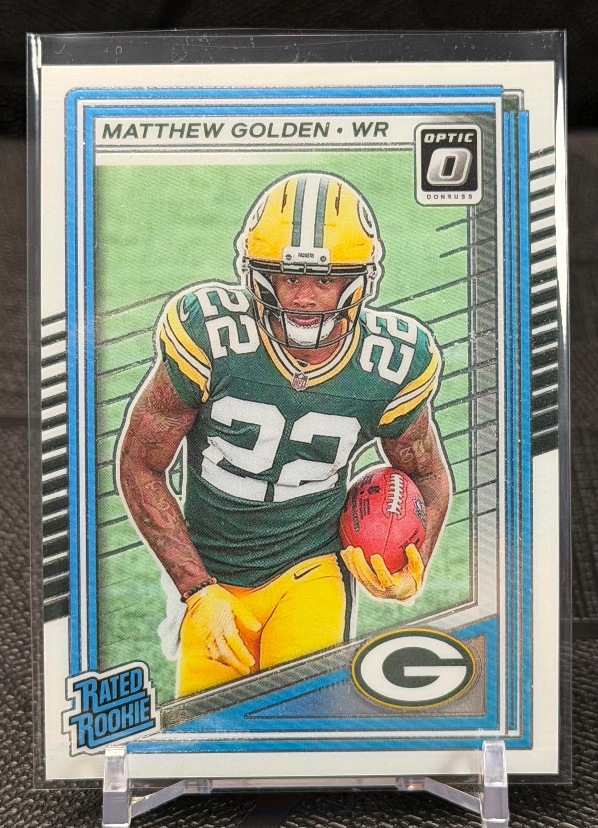 2025 Donruss Optic #205 Matthew Golden Blue Hyper