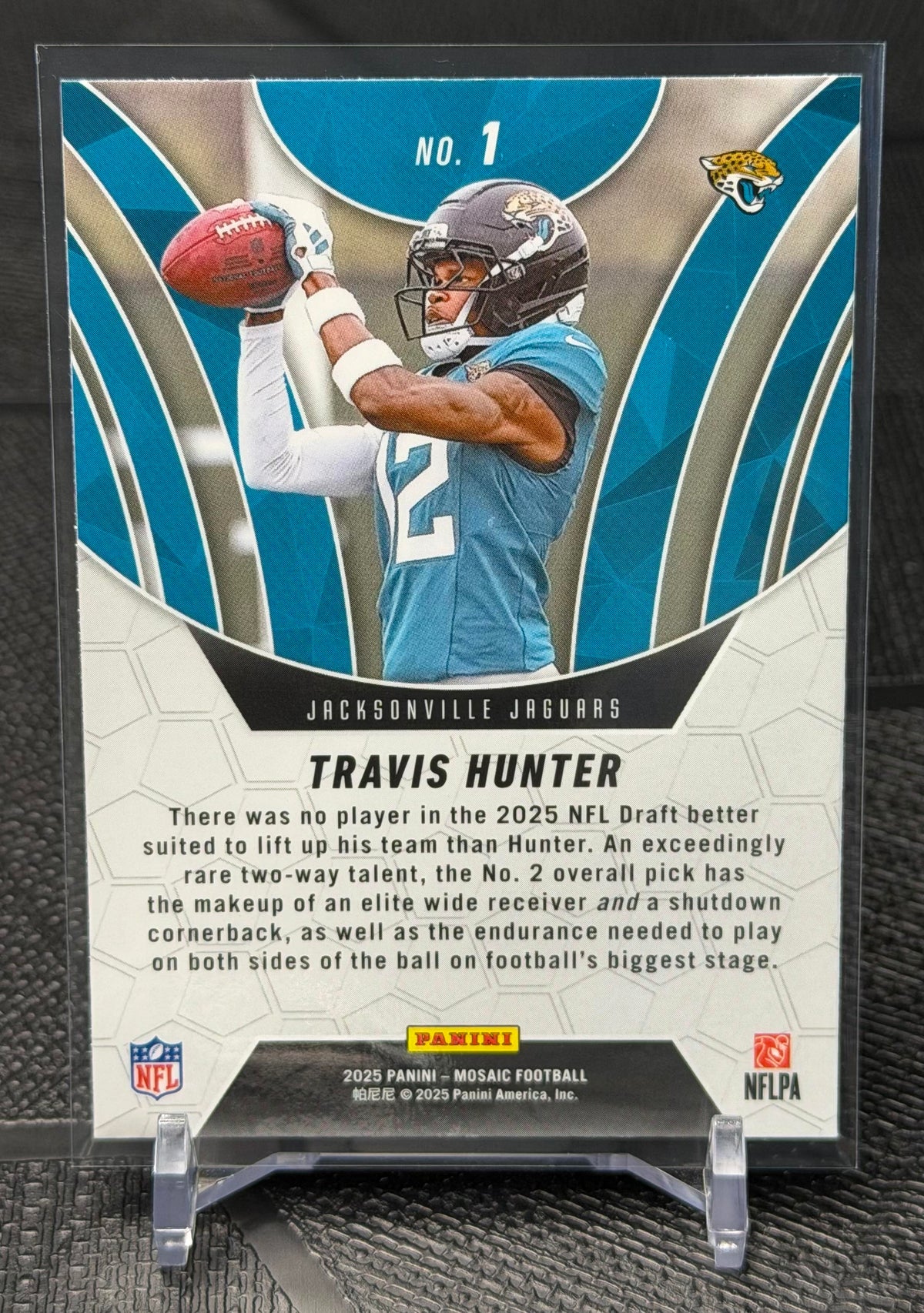2025 Panini Mosaic #1 Travis Hunter Elevate