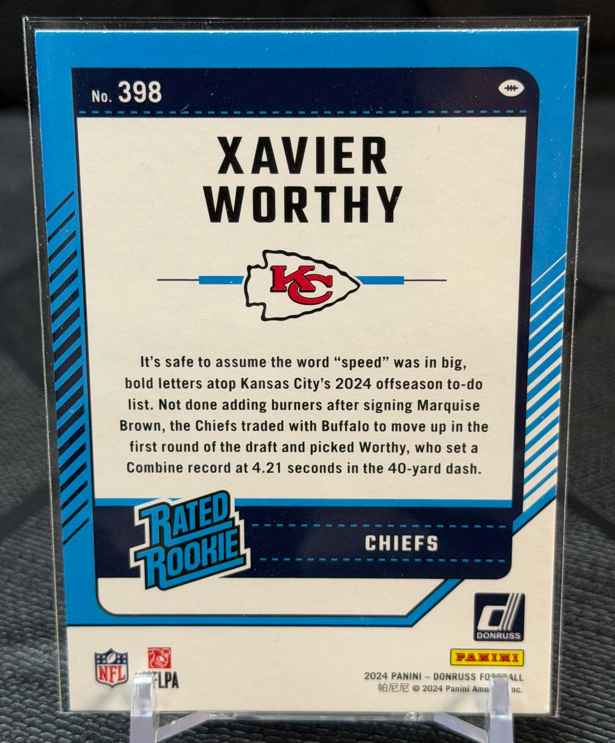 2024 Donruss #398 Xavier Worthy