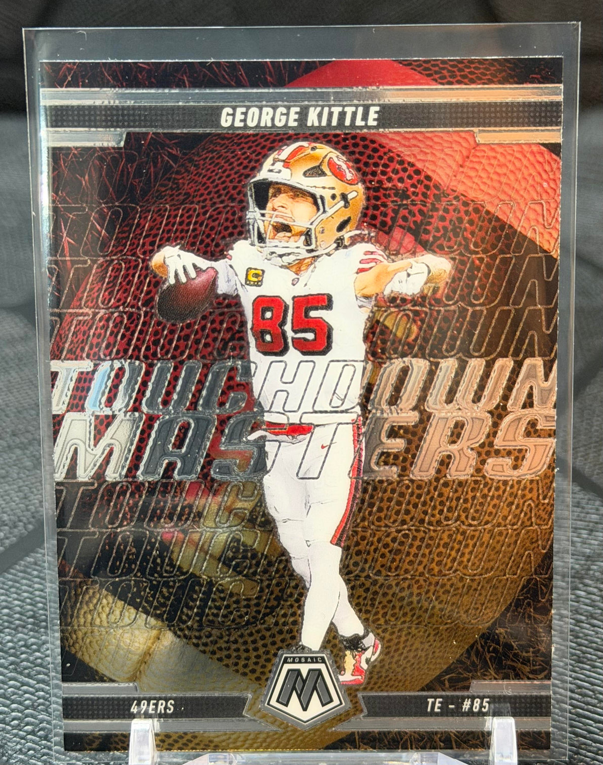 2025 Panini Mosaic #14 George Kittle Touchdown Masters Mosaic