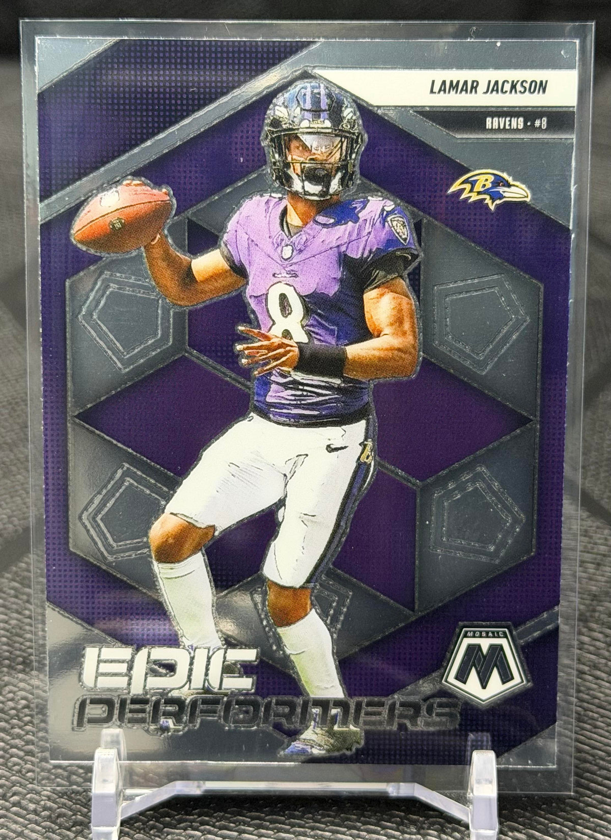2025 Panini Mosaic #3 Lamar Jackson Epic Performers