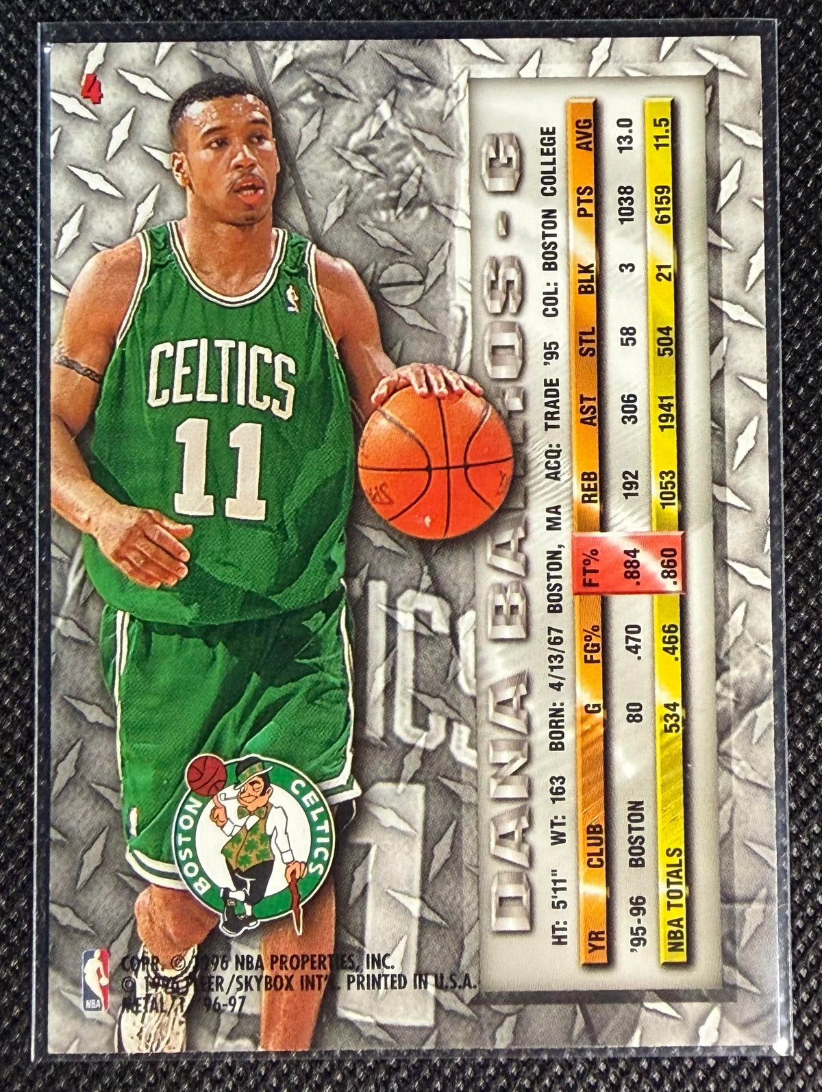 1996-97 Metal #4 Dana Barros