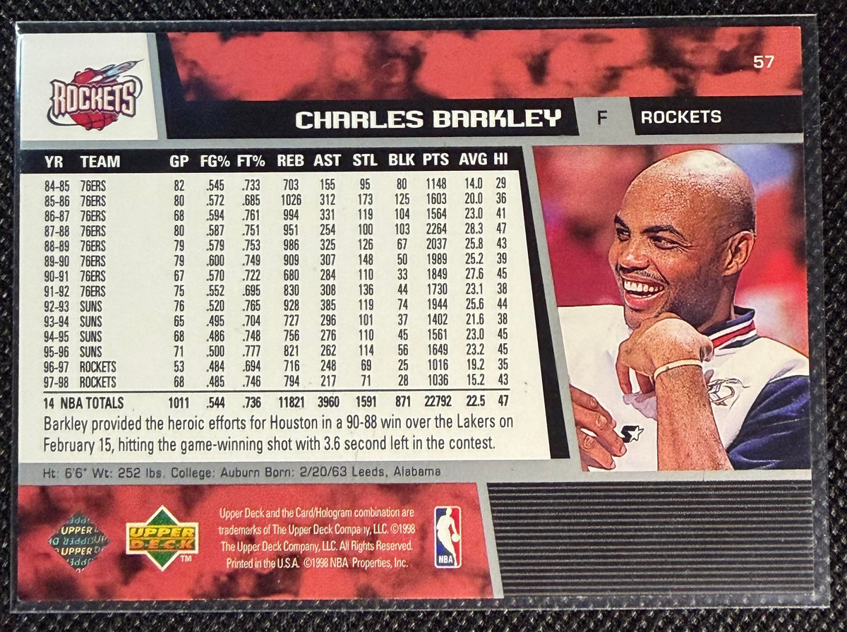 1998-99 Upper Deck #57 Charles Barkley