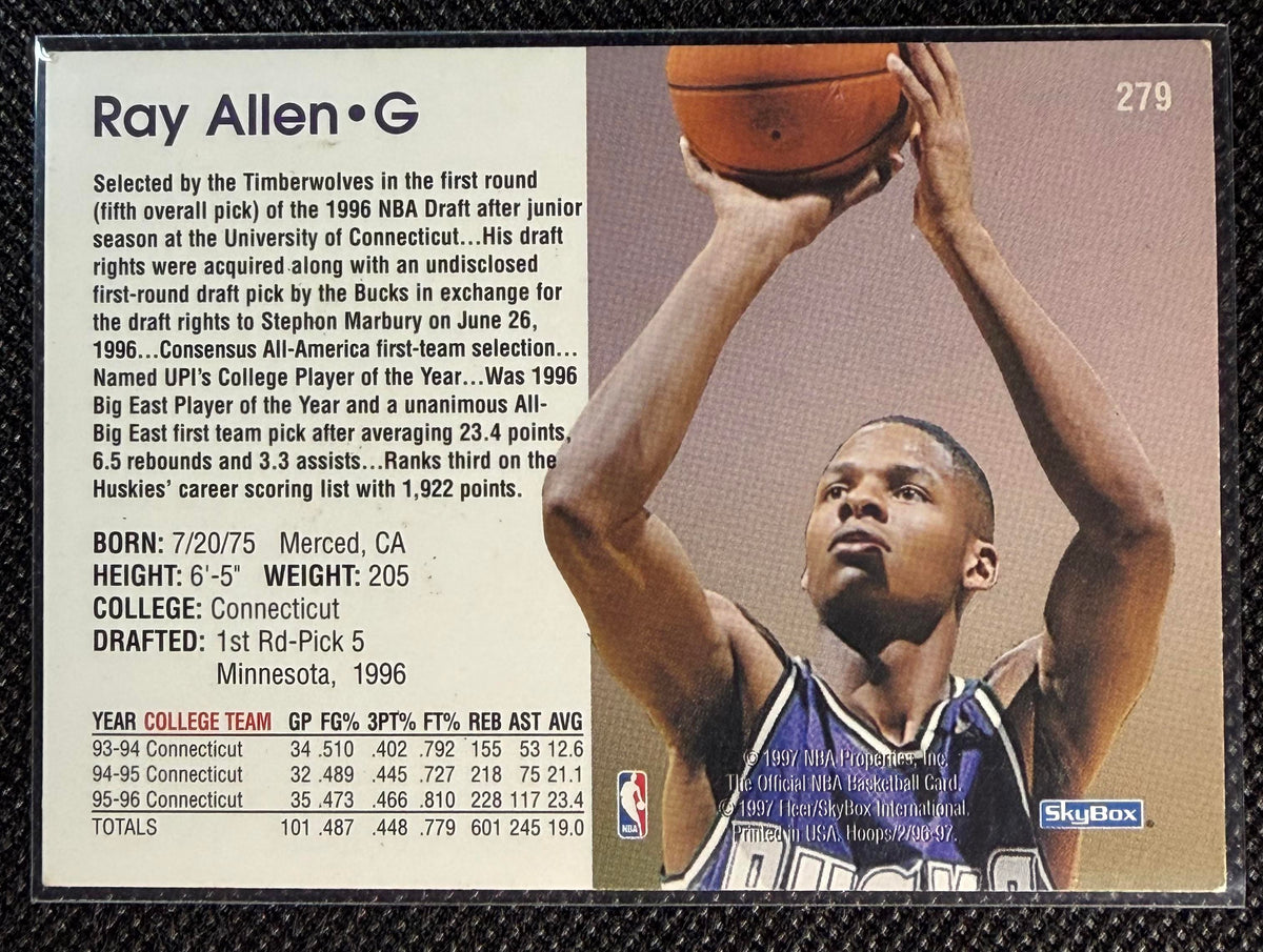 1996-97 Hoops #279 Ray Allen