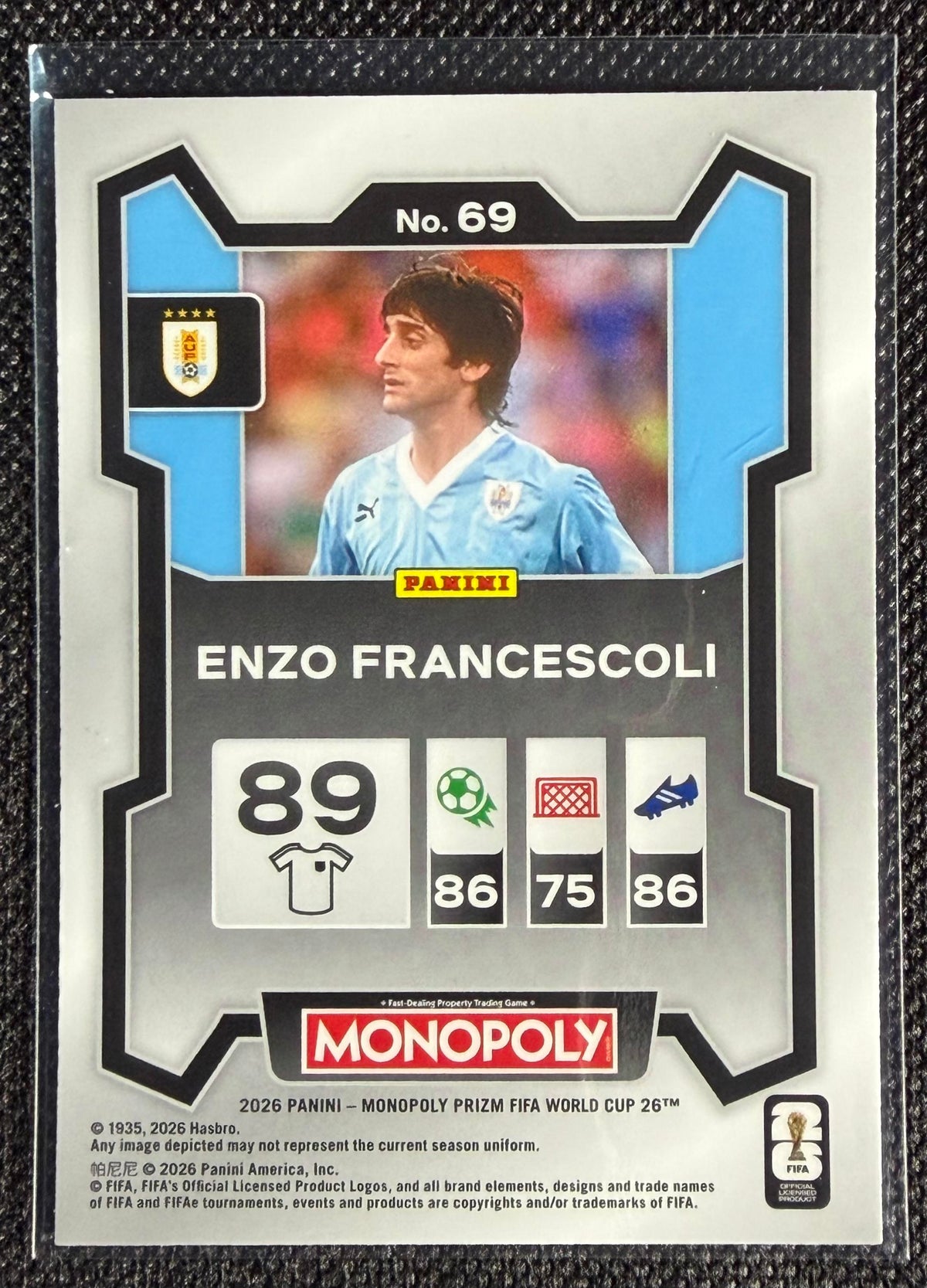 2026 Panini Prizm Monopoly FIFA World Cup #69 Enzo Francescoli