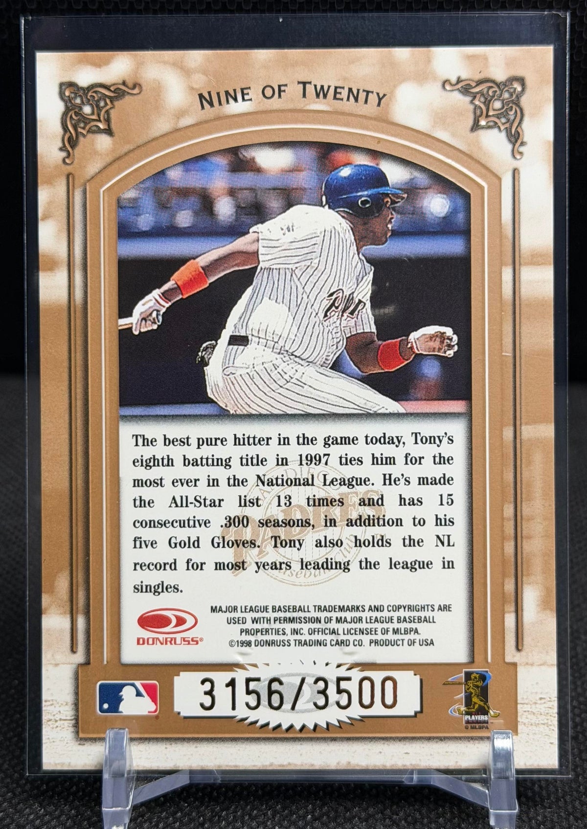 1998 Leaf #9 Tony Gwynn Heading for the Hall Samples