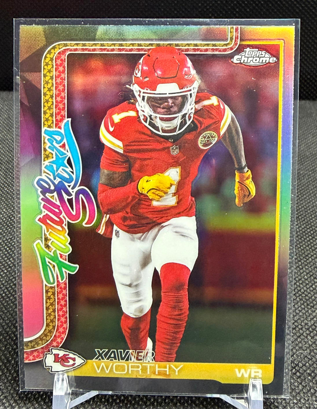 2025 Topps Chrome #FS-5 Xavier Worthy Future Stars Refractor