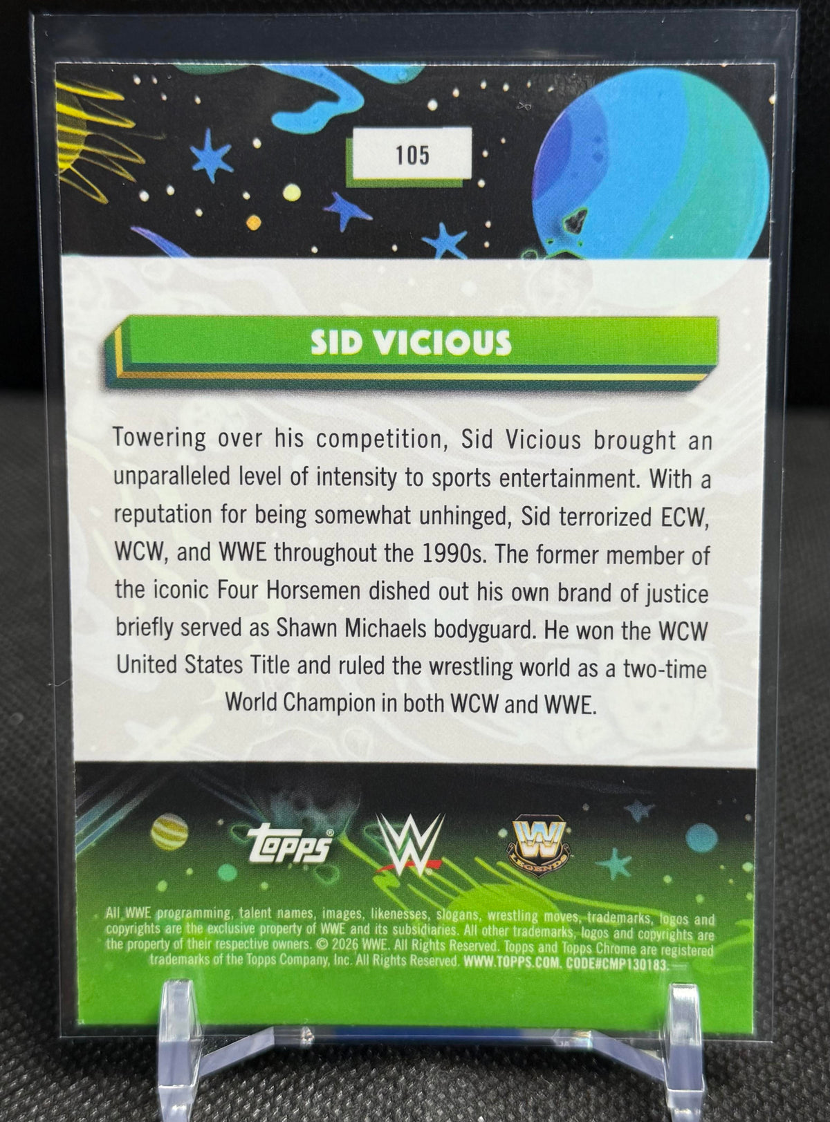 2026 Topps Chrome Cosmic #105 Sid Vicious