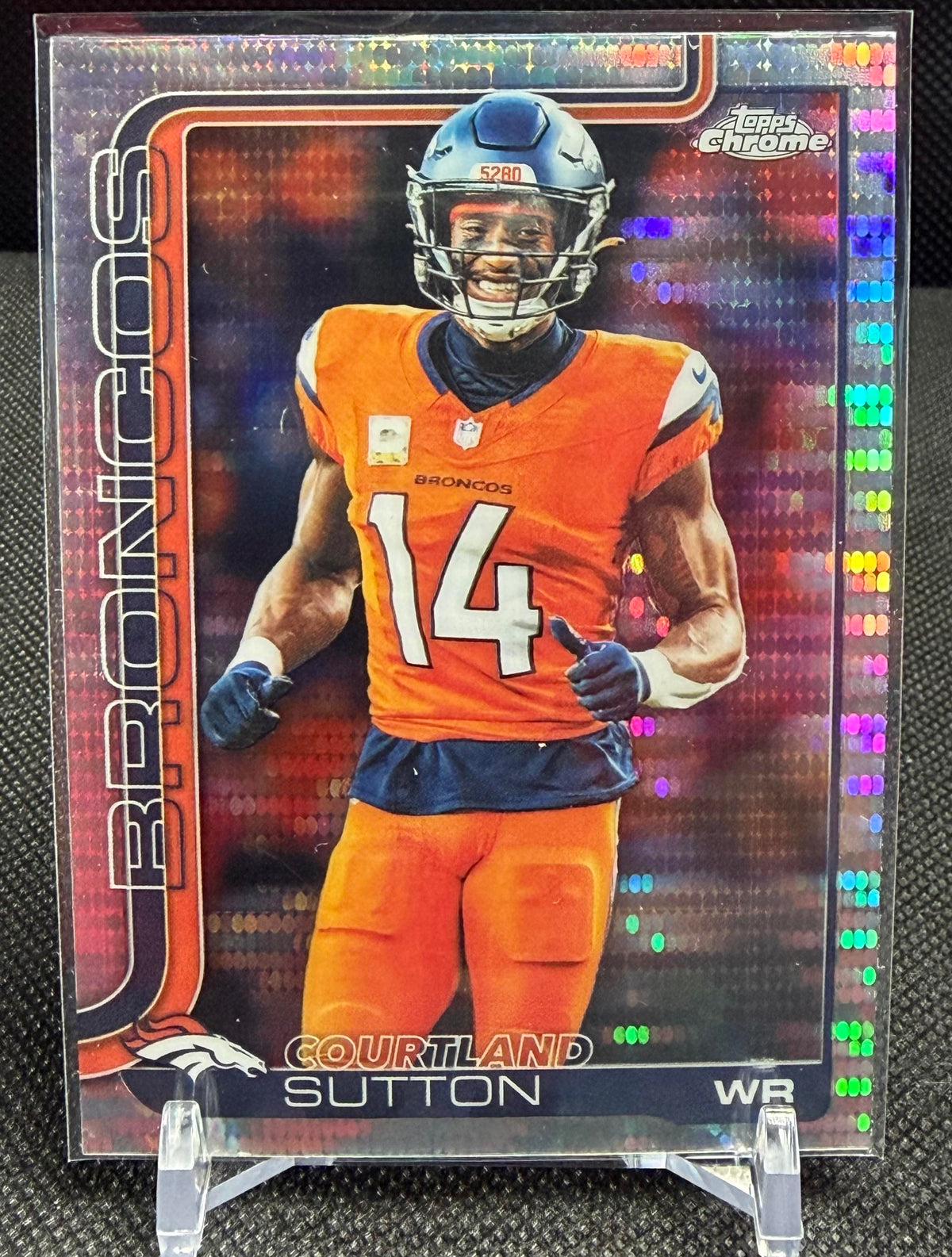 2025 Topps Chrome #86 Courtland Sutton Pulsar refractor