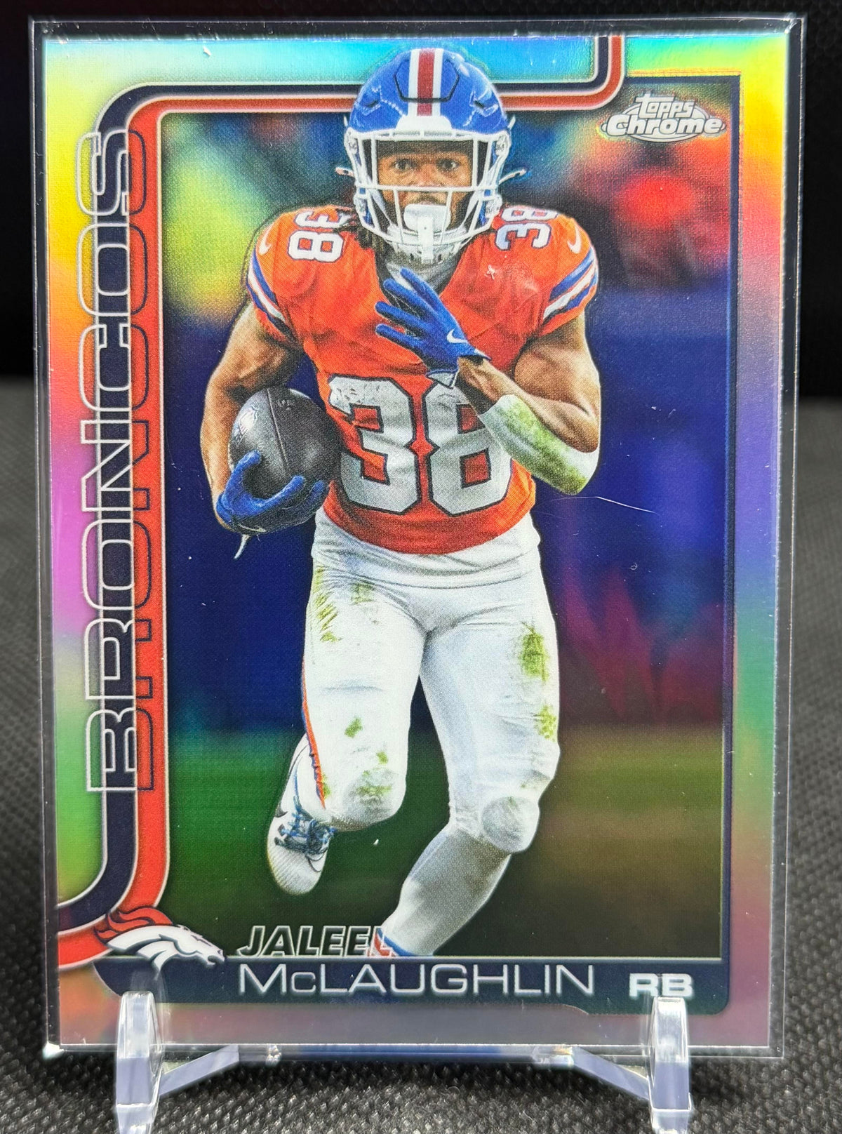 2025 Topps Chrome #90 Jaleel McLaughlin Refractor
