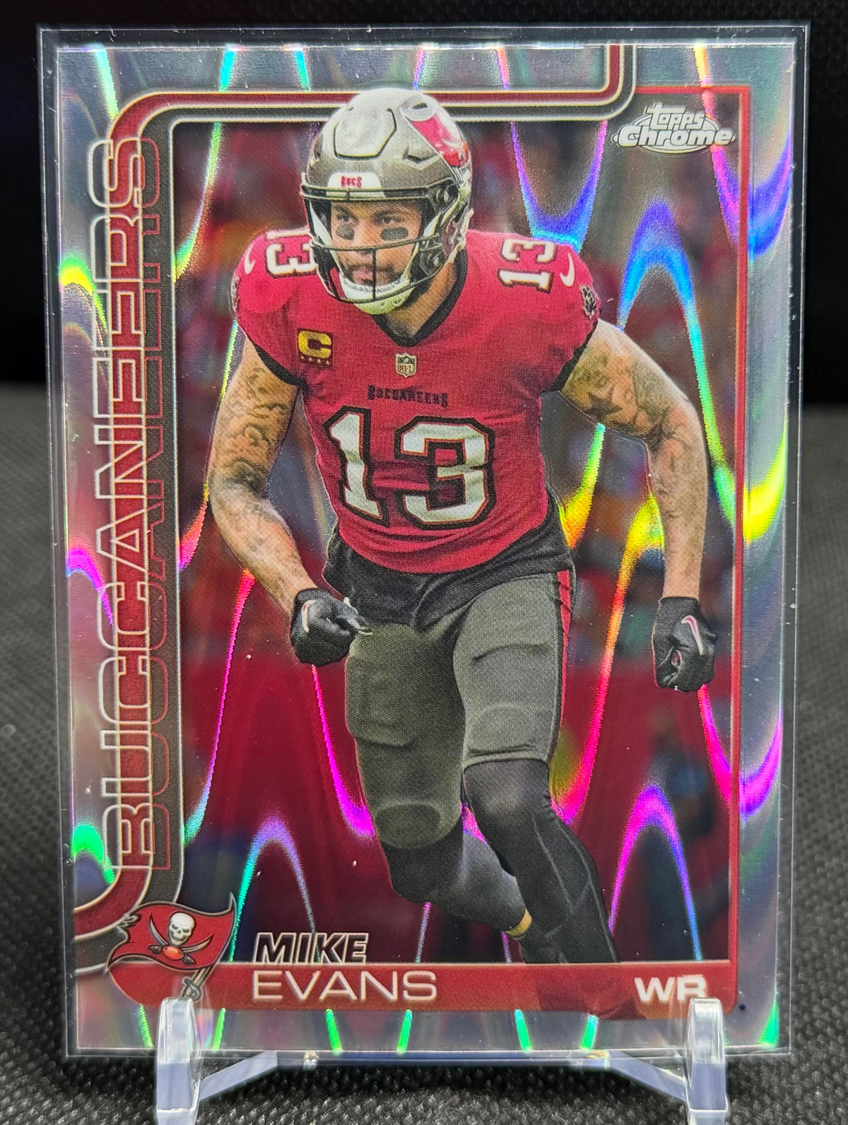 2025 Topps Chrome #282 Mike Evans Ray Wave Refractor