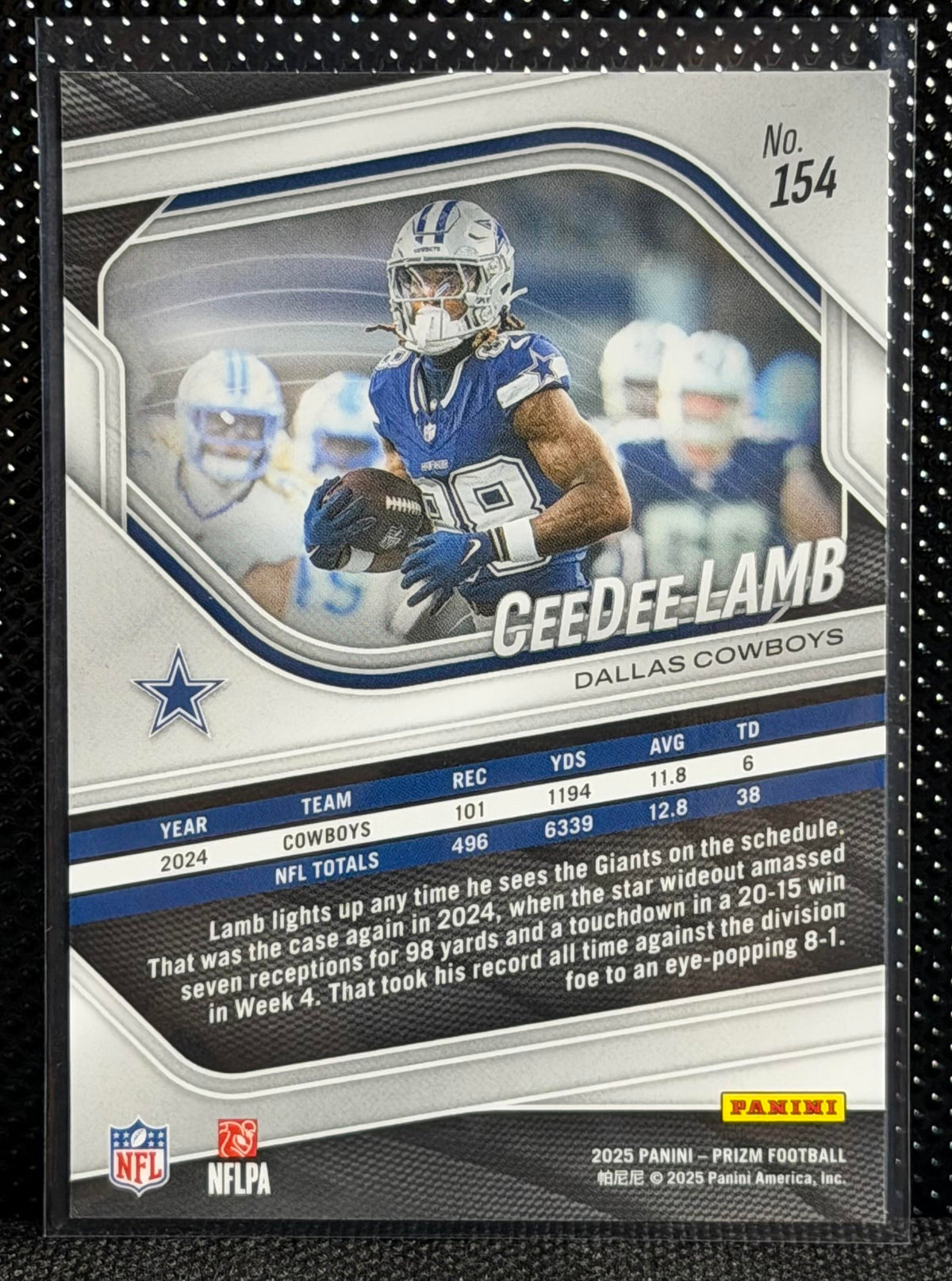 2025 Panini Prizm #154 CeeDee Lamb