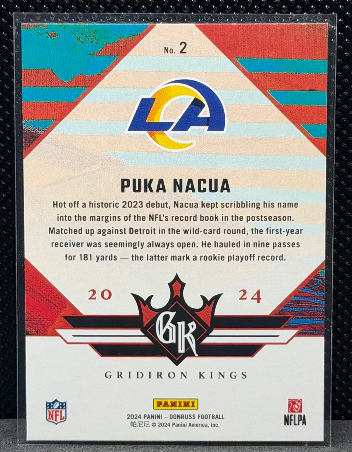 2024 Donruss #2 Puka Nacua Gridiron Kings