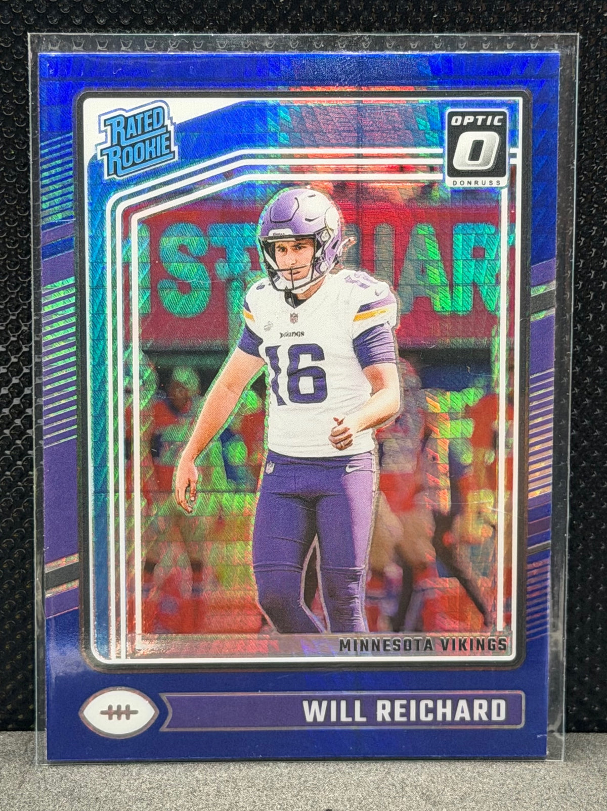 2024 Donruss Optic #297 Will Reichard Blue Hyper