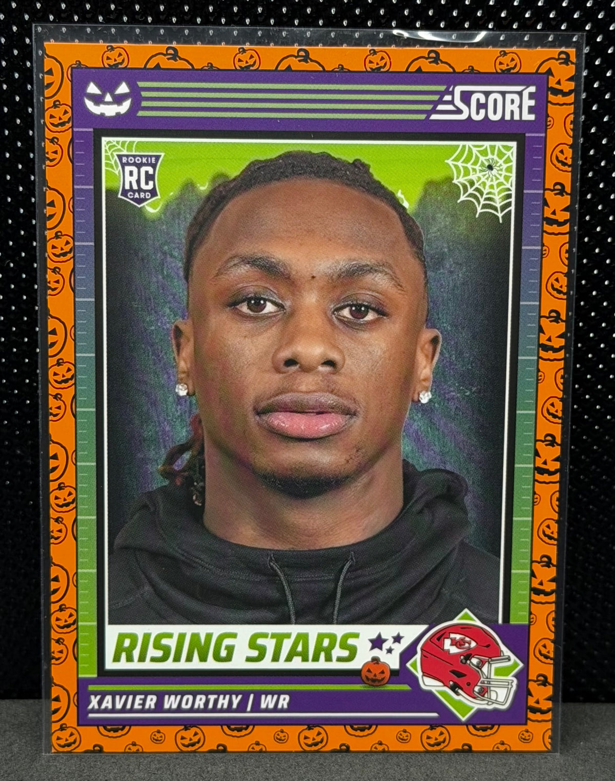 2024 Score-A-Treat #50 Xavier Worthy Rising Stars Orange Pumpkin