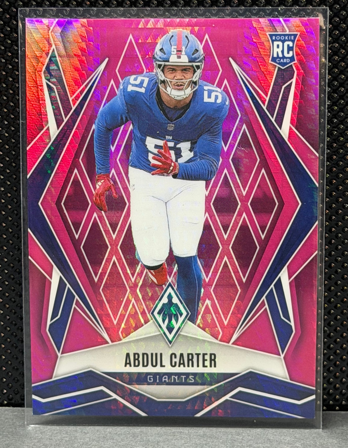 2025 Panini Phoenix #177 Abdul Carter Pink Hyper Prizm #/299
