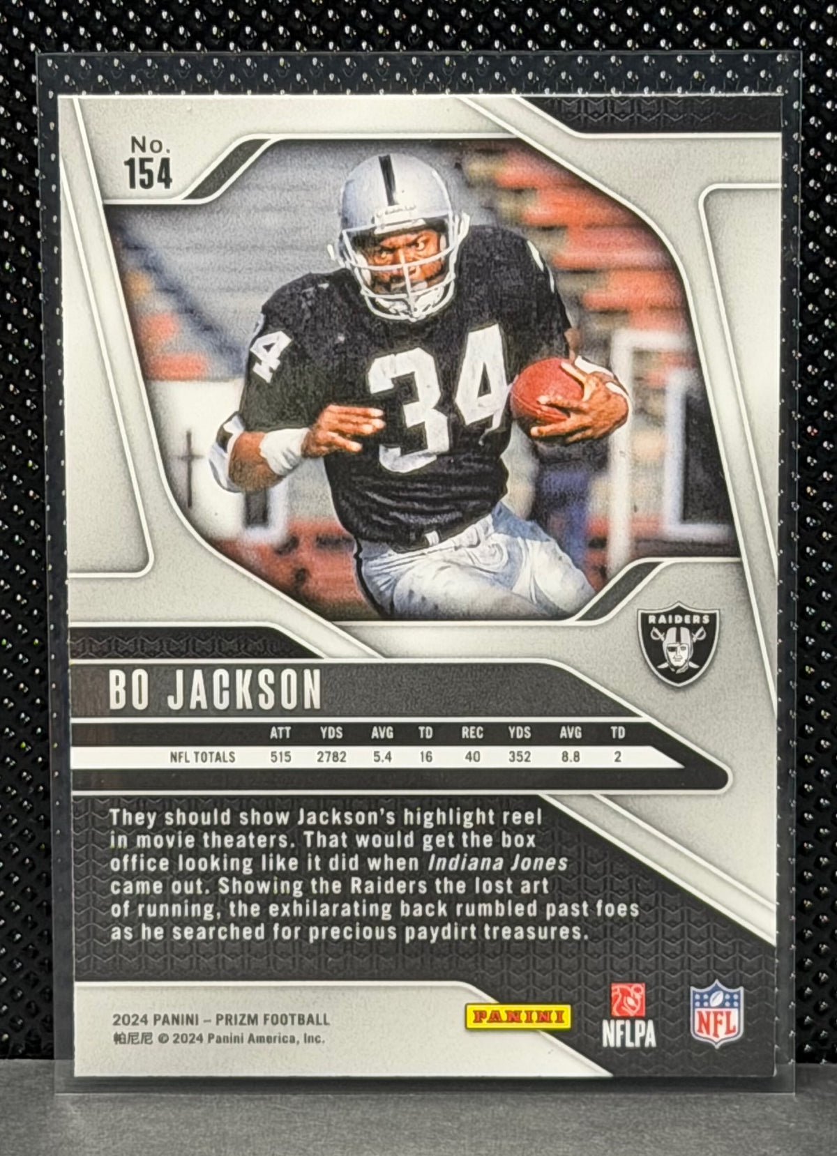 2024 Panini Prizm #154 Bo Jackson